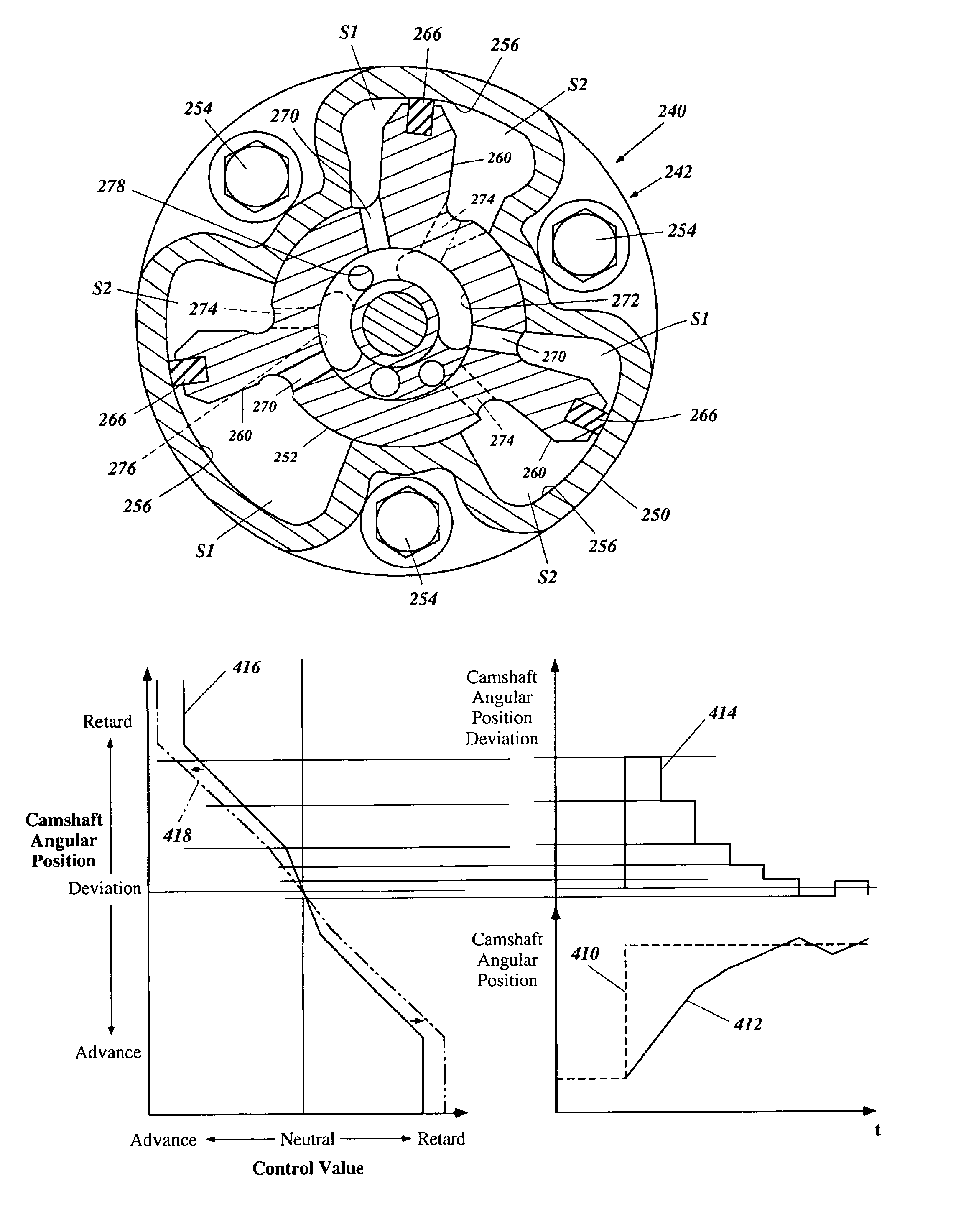 Valve timing control for marine engine