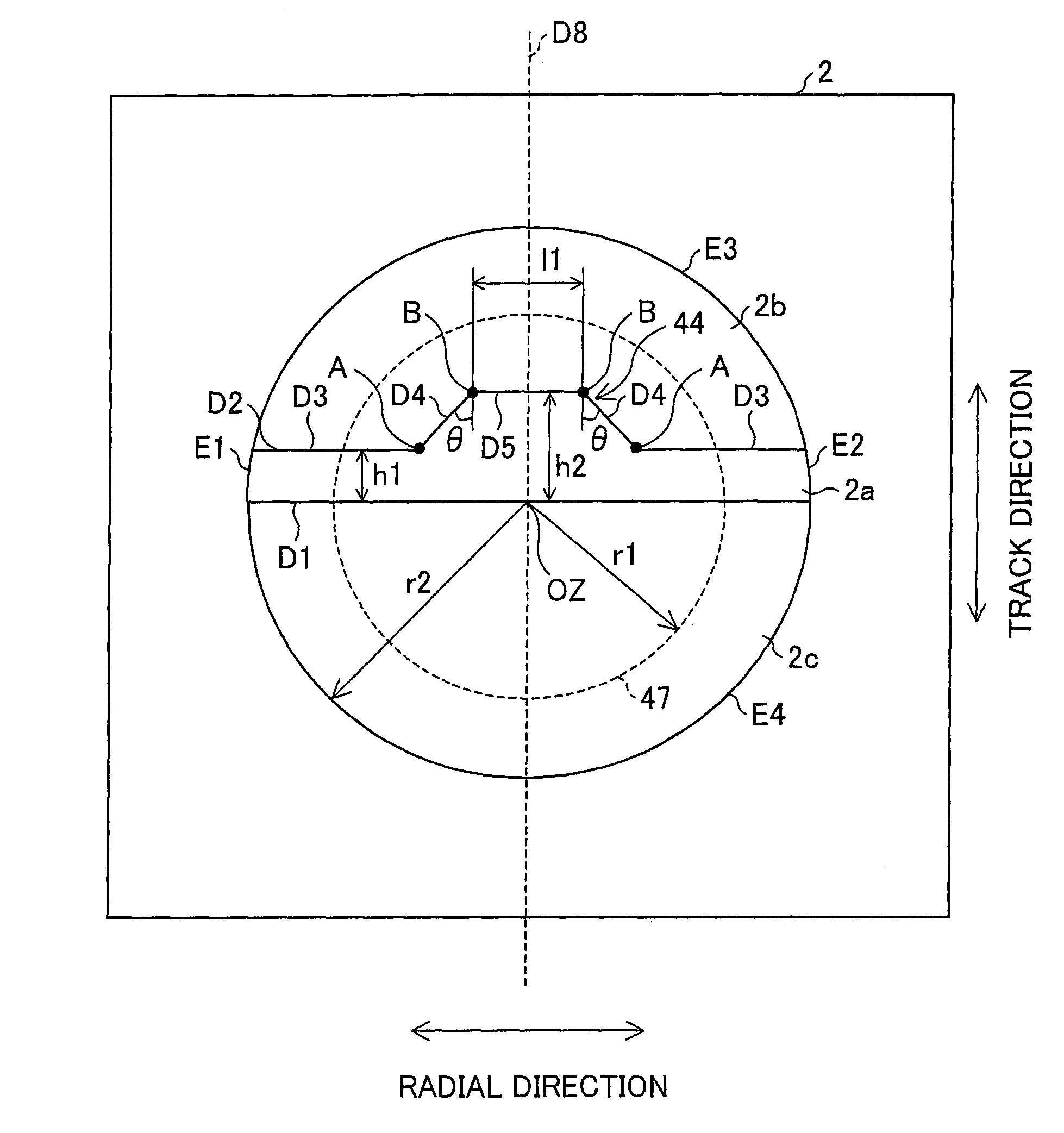 Aberration detection device and optical pickup device provided with same