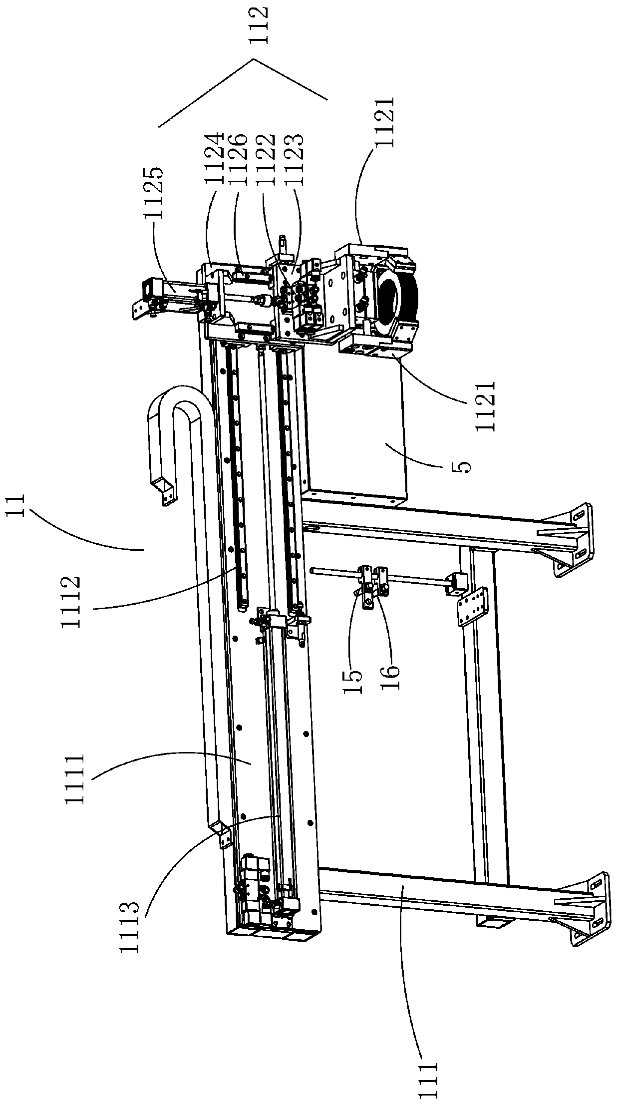 Rotary feeding machine of rotary mechanical arm continuous stamping automatic production line