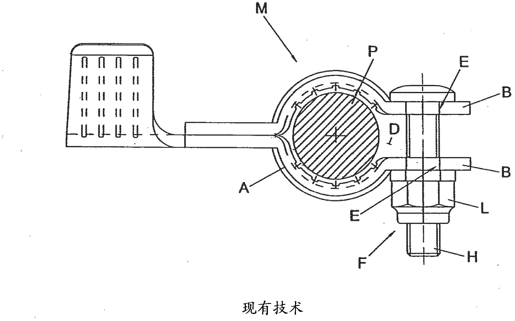 Improved clamp for connection to the poles of electrical battery