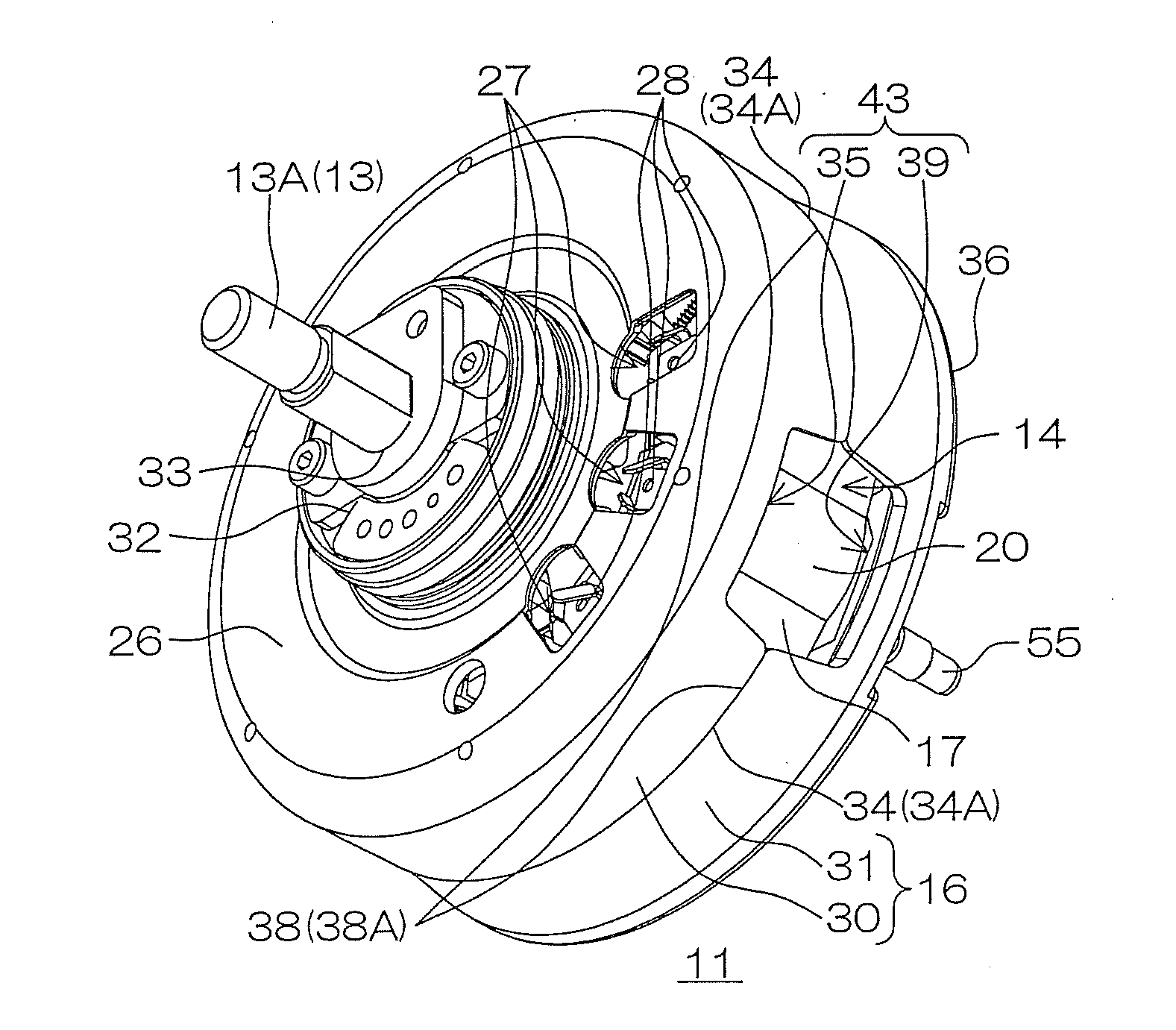 Direct-current motor and hub unit
