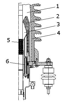 Method for measuring pressure of insulation interface of cable terminal