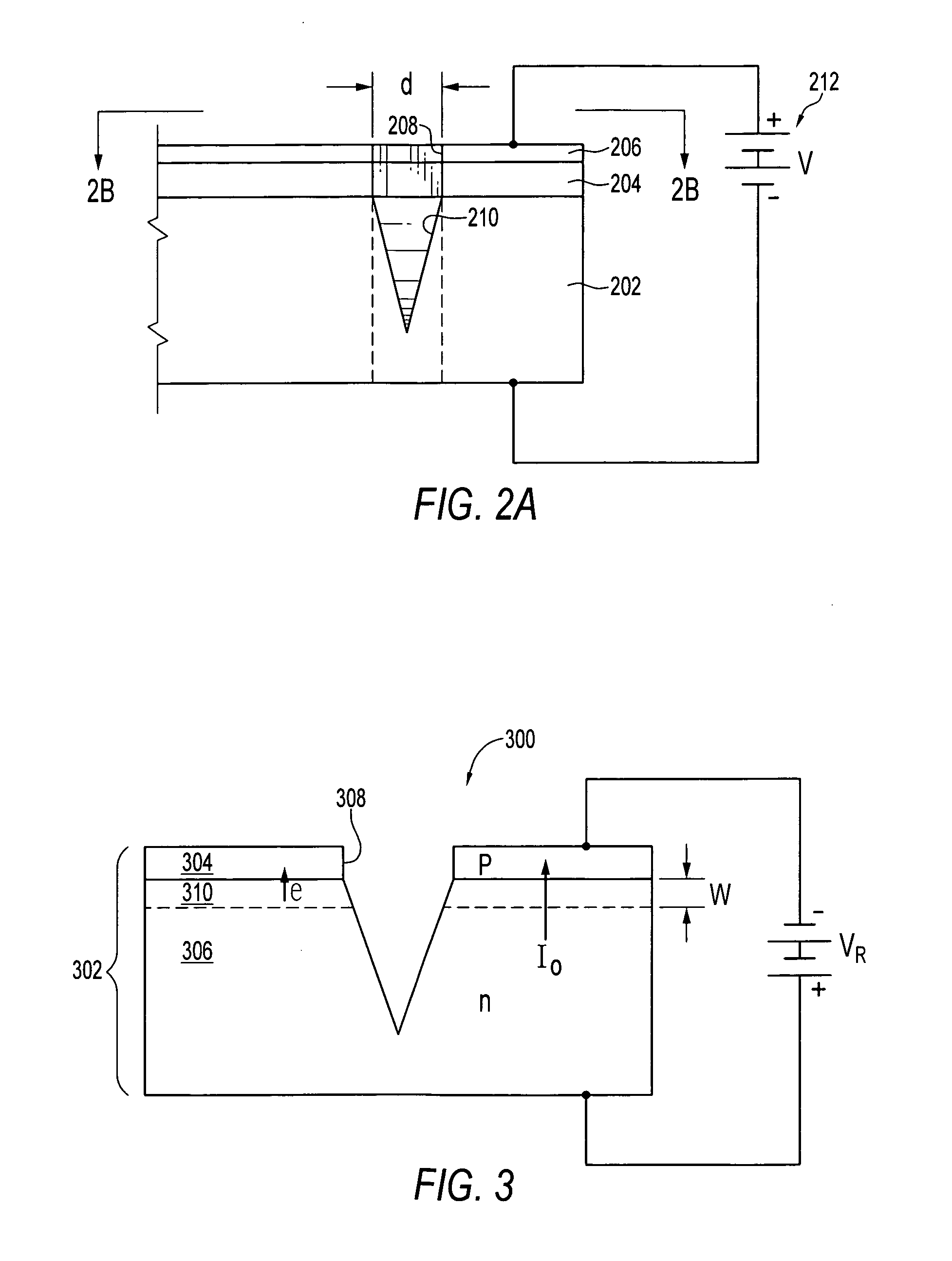 Microdischarge devices and arrays having tapered microcavities