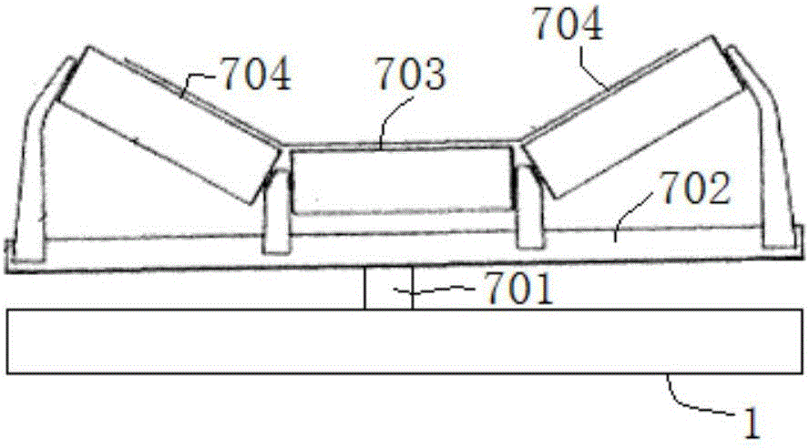 Belt conveying system for transportation of bulk materials