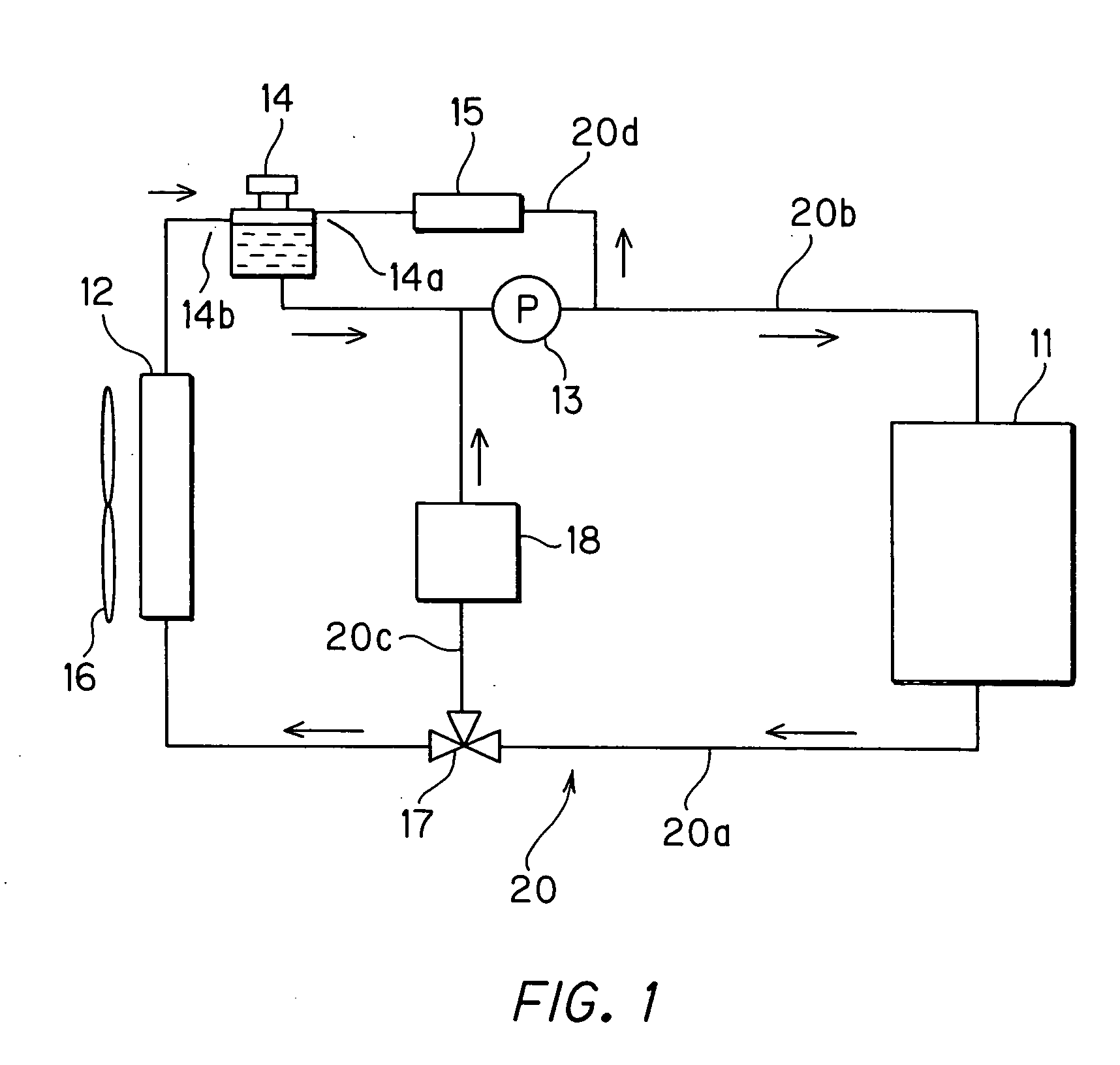 Cooling device for fuel cell