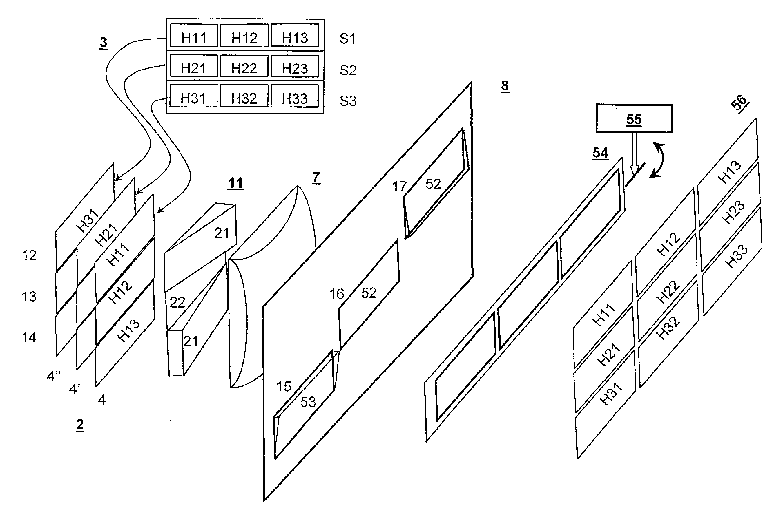 Holographic Reconstruction System Having an Enlarged Visibility Region