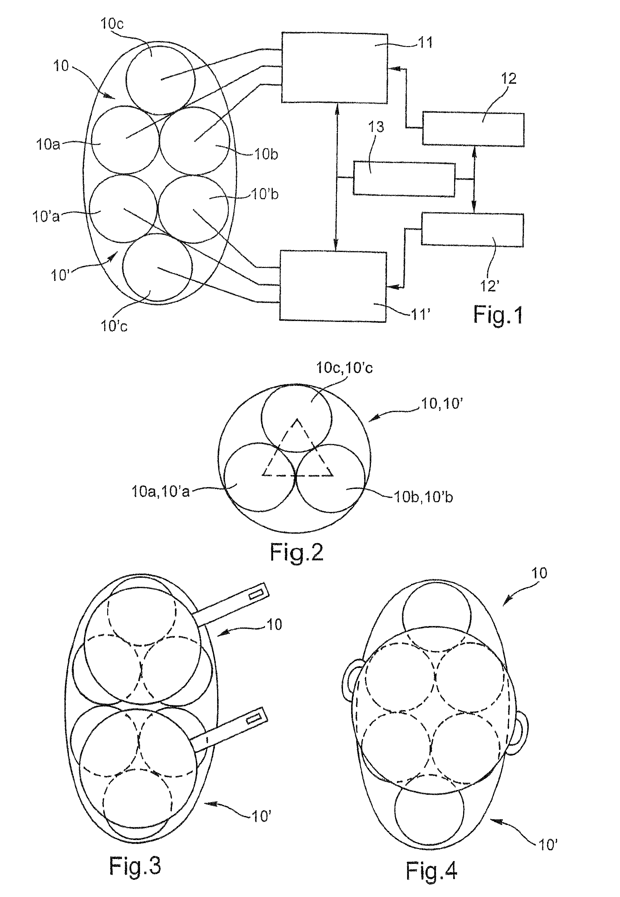 Variable-size induction heating plate