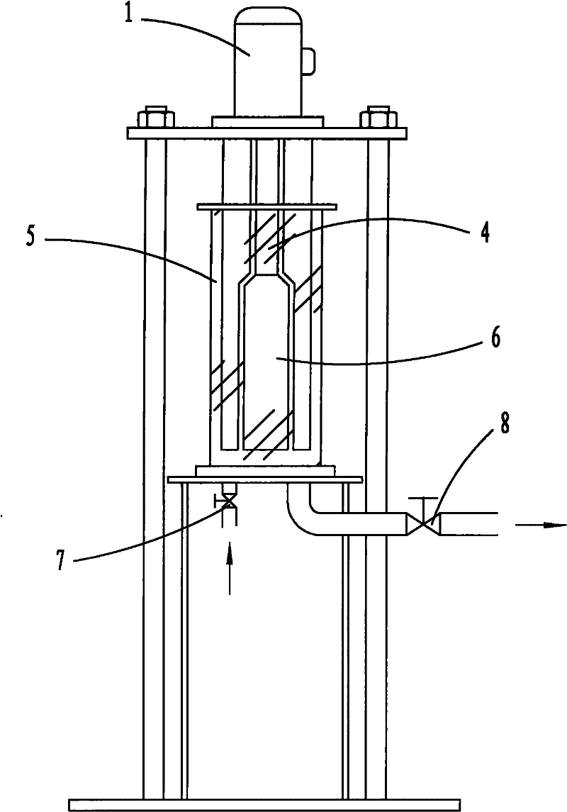 Device and method for detecting dispersing performance of chemical synthesized short fibers