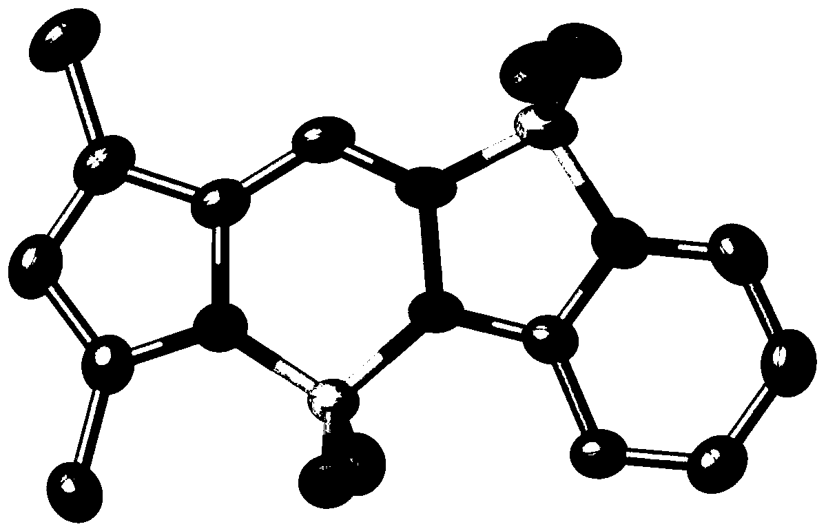 Pyrrole pyridine hydrazine difluoroboron fluorescent dye and its preparation method and application