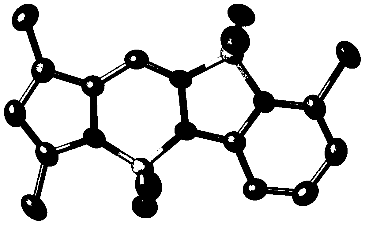 Pyrrole pyridine hydrazine difluoroboron fluorescent dye and its preparation method and application