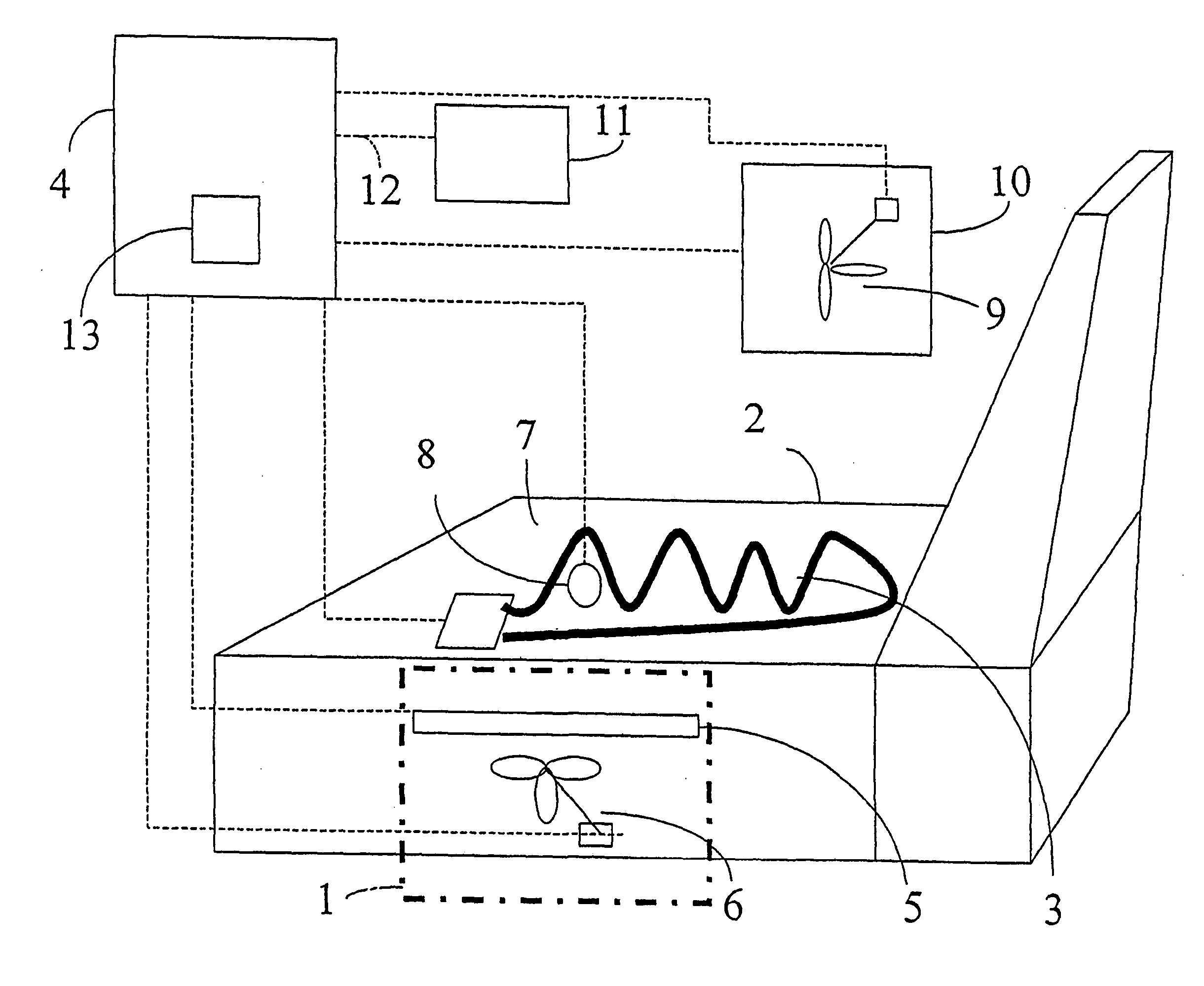 Seat with temparature control and ventilation and safety system for a vehicle