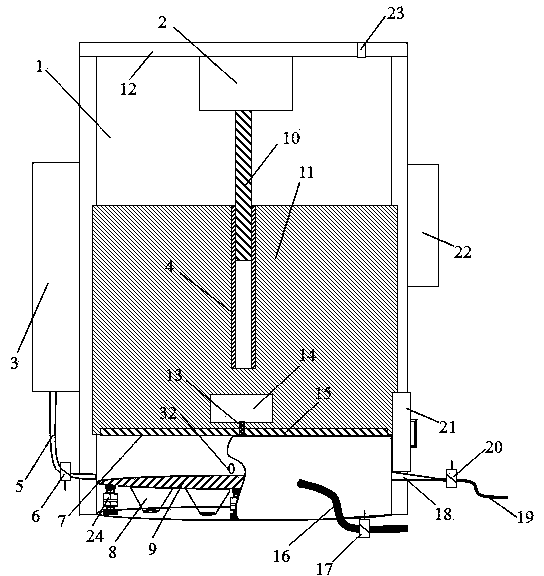 Fruit-vegetable pesticide residue extraction and sampling device and method for microfluidic detection