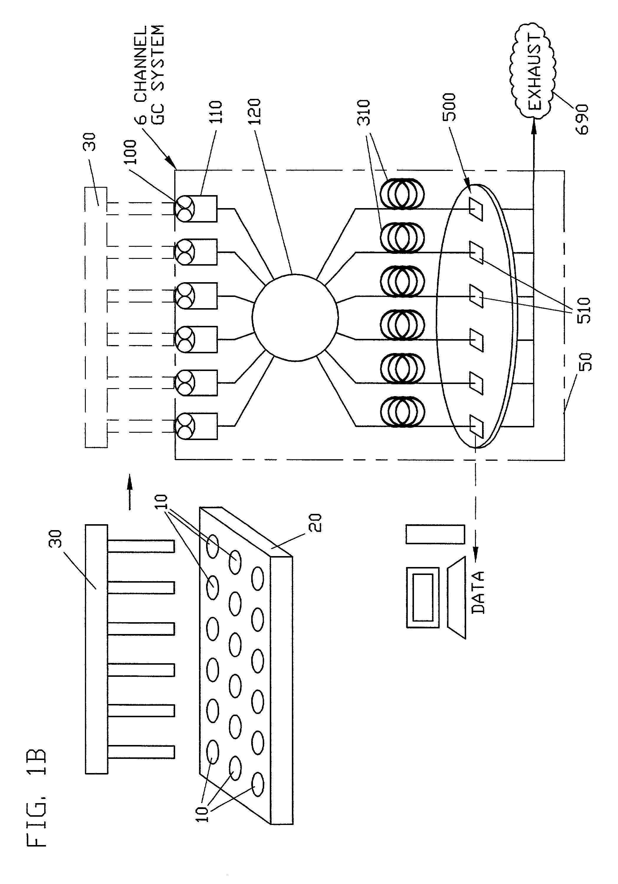 Parallel gas chromatograph with microdetector array