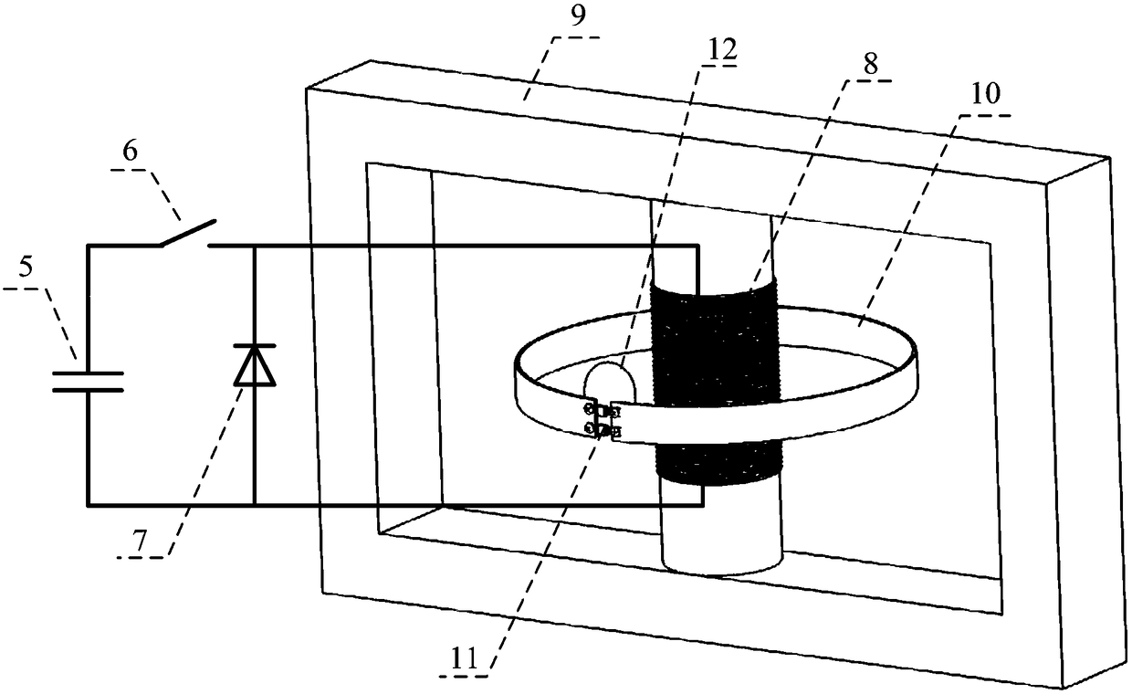 A tokamak plasma rupture simulation device and simulation method