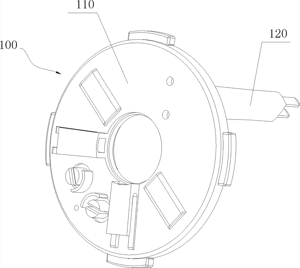 Split type carbon brush bracket and manufacturing method thereof