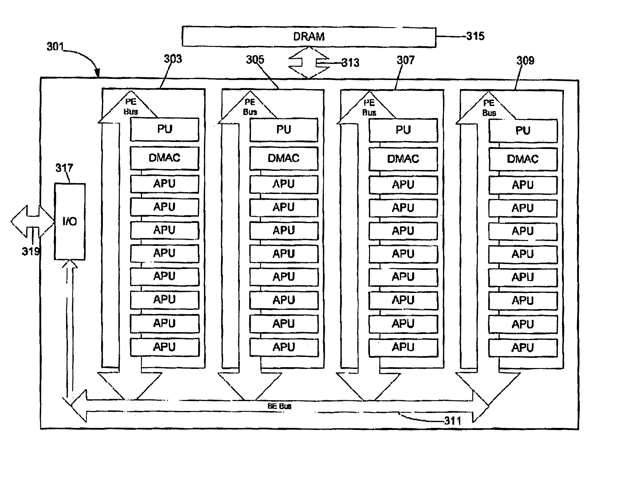 SIMD-RISC processor module