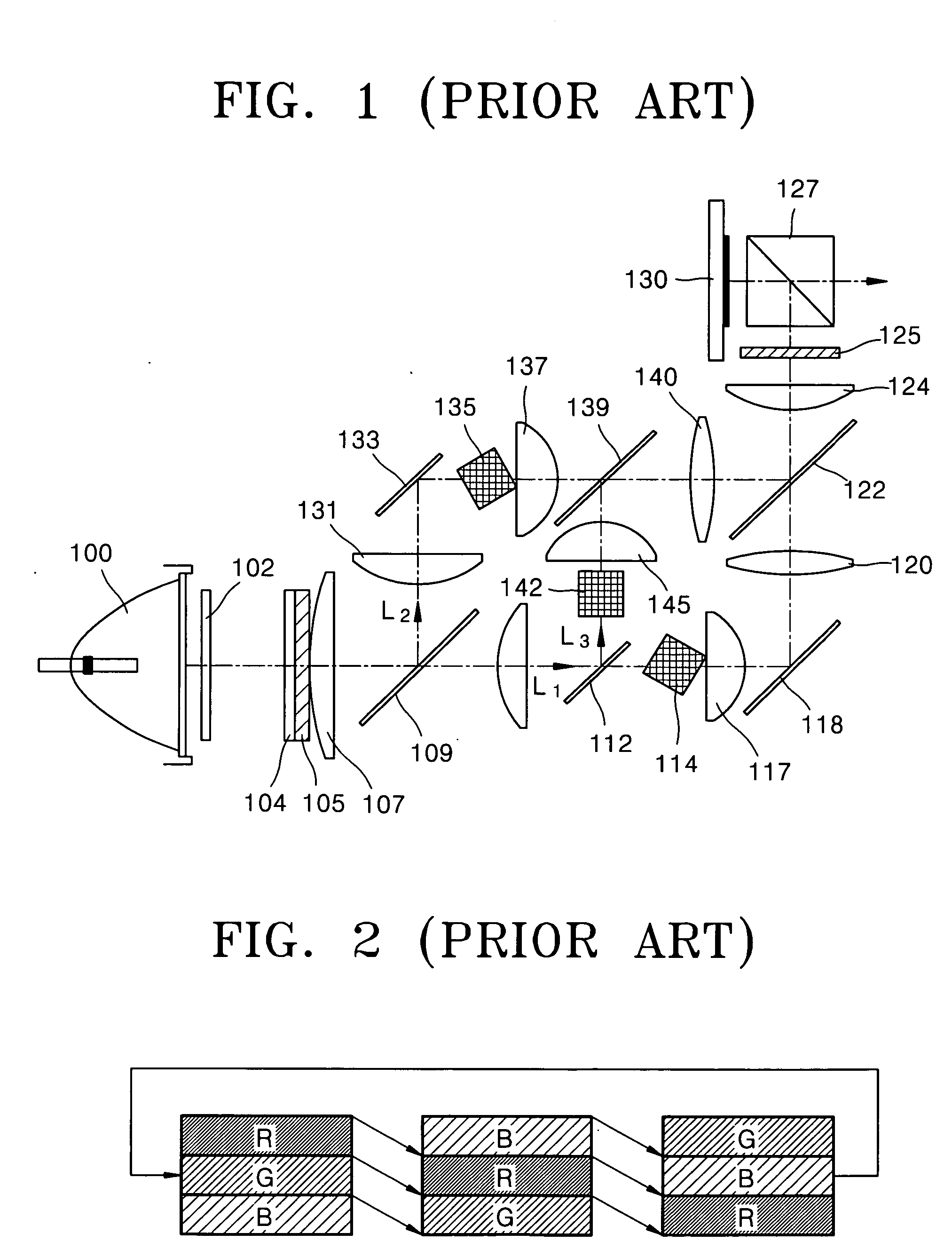 Projection display with polarization beam splitter