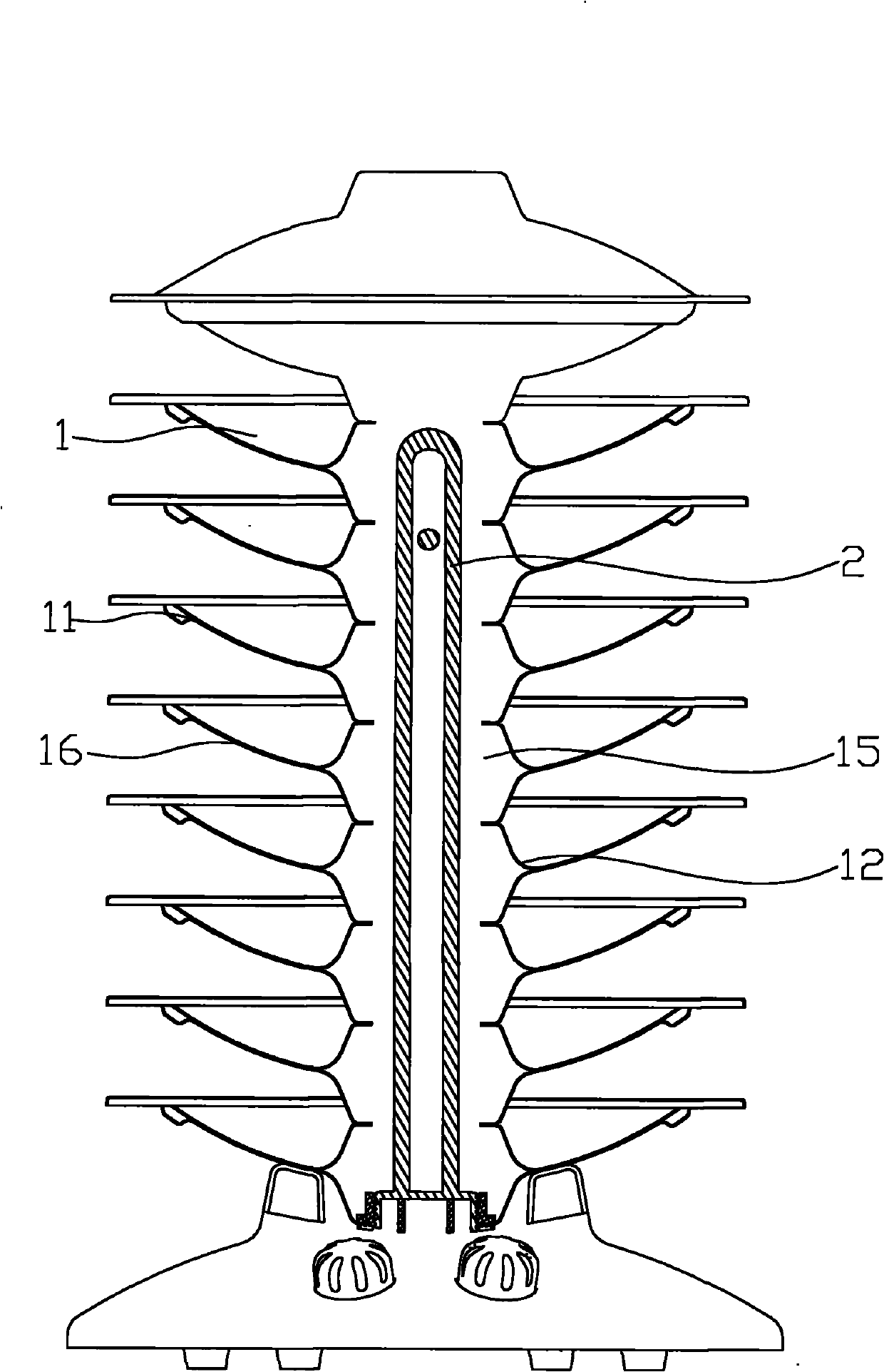 Vertical oil heater radiator and oil heater applied same