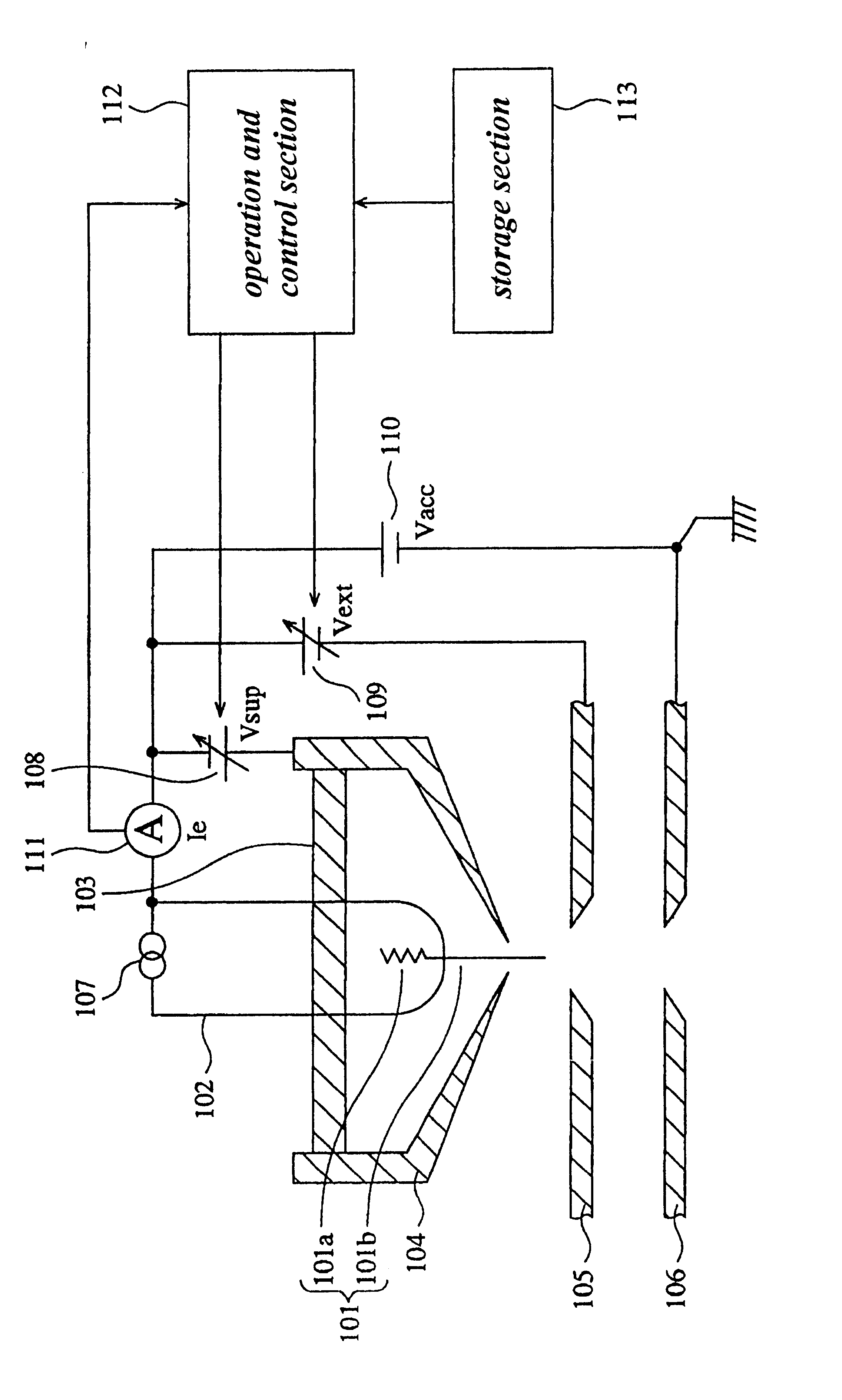 Liquid metal ion source and method for measuring flow impedance of liquid metal ion source