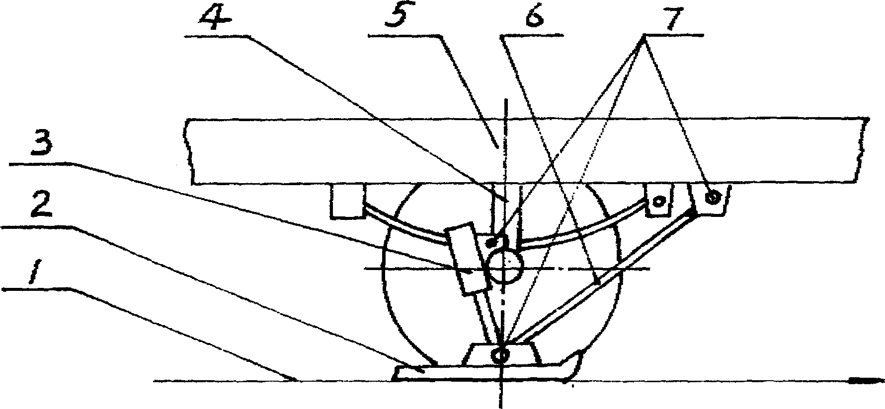 Automobile central brake method and apparatus