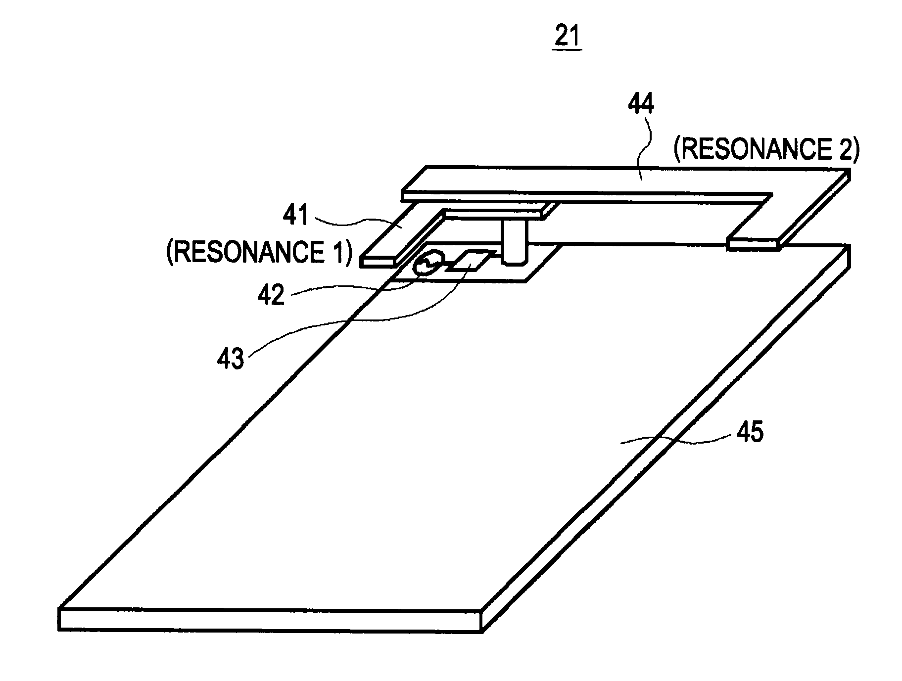 Mobile wireless terminal and antenna device