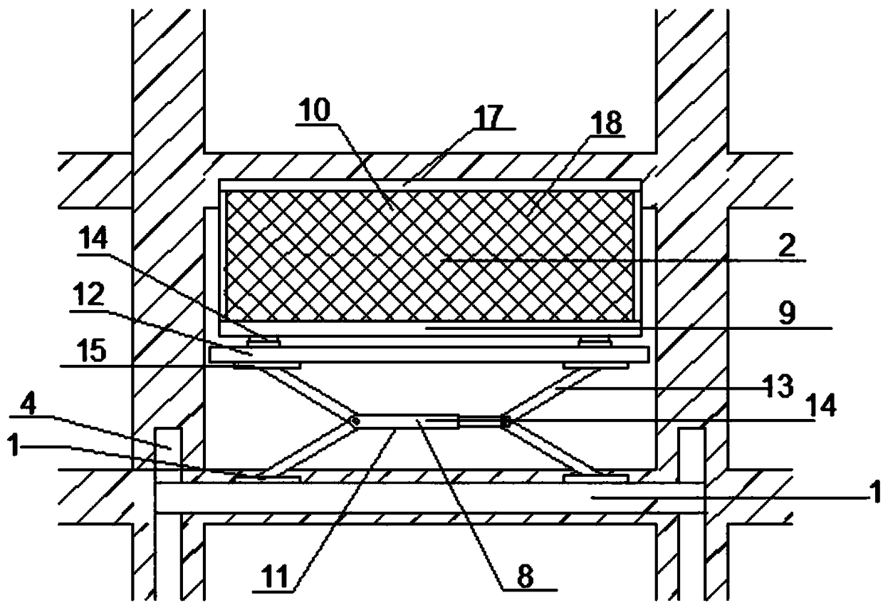 Material lifting platform and lifting method thereof