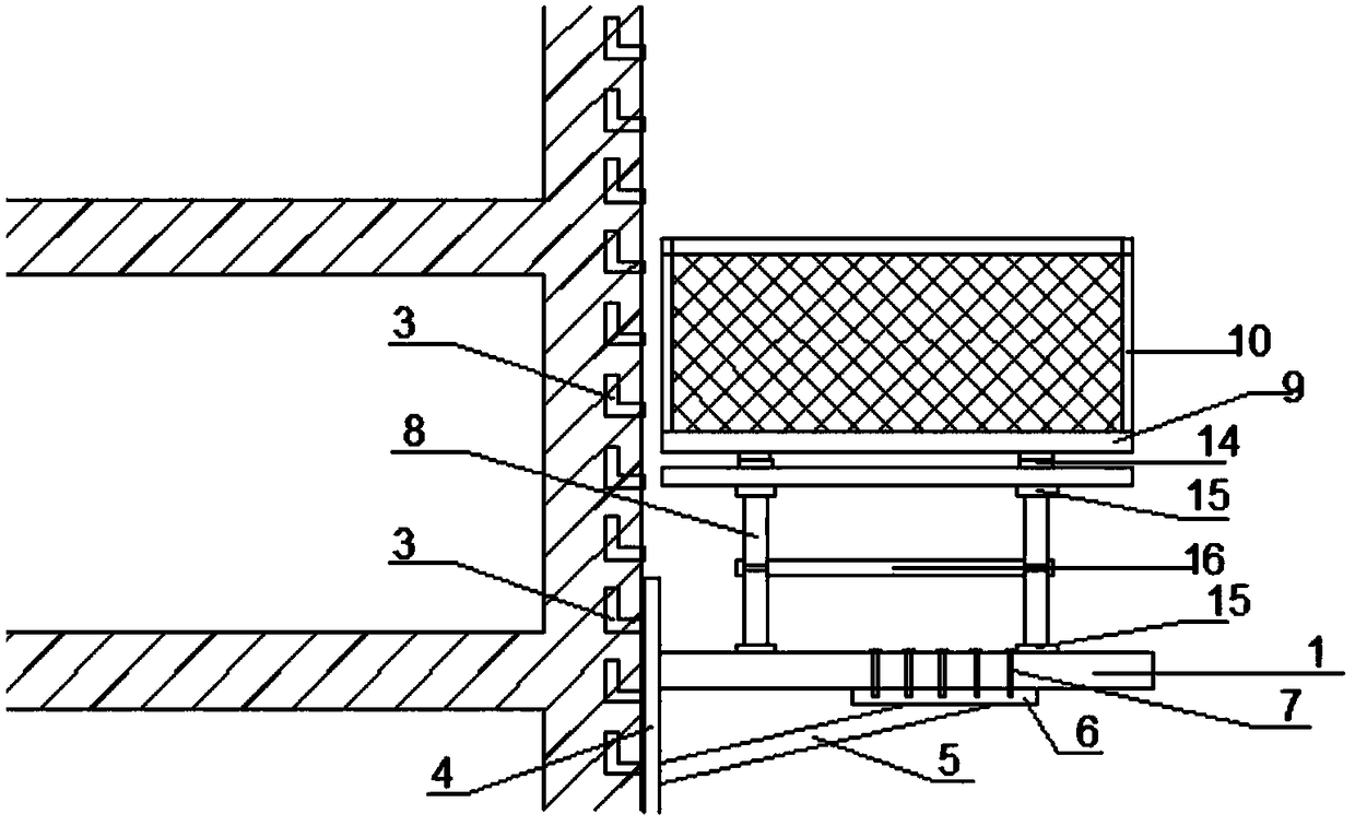 Material lifting platform and lifting method thereof