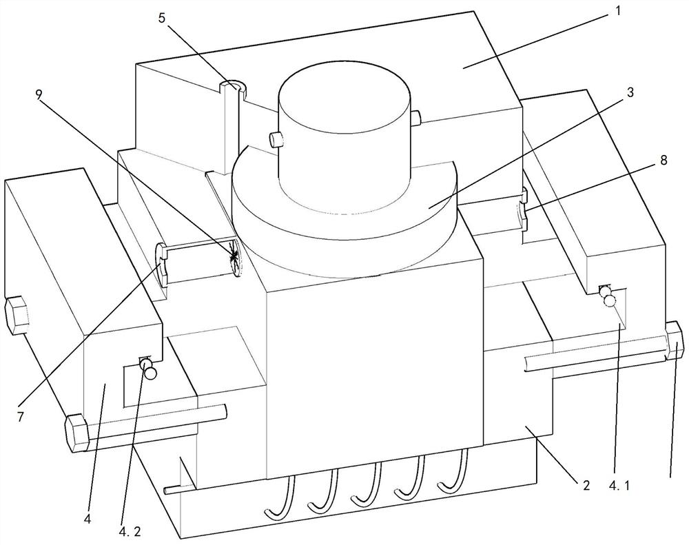 Sample preparation and test integrated shearing device and method suitable for self-expanding medium