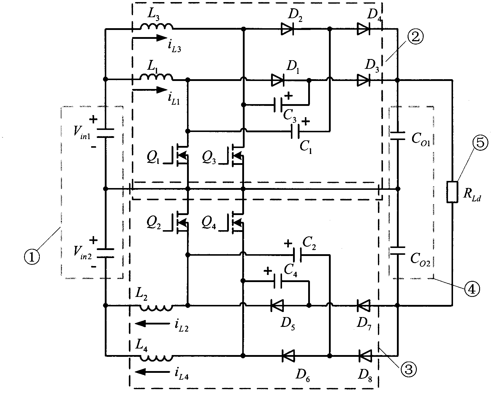 Combined type DC-DC (direct current) converter