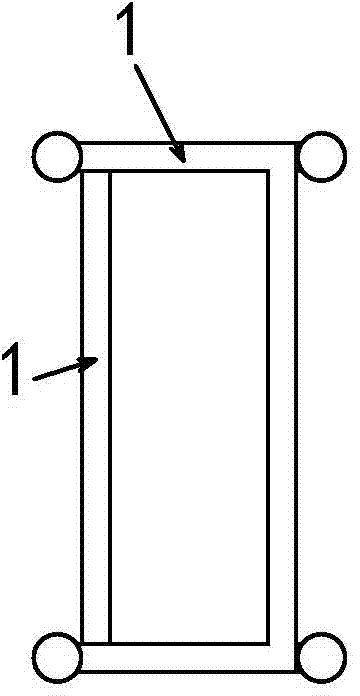 Interior frame self-locking plate filter