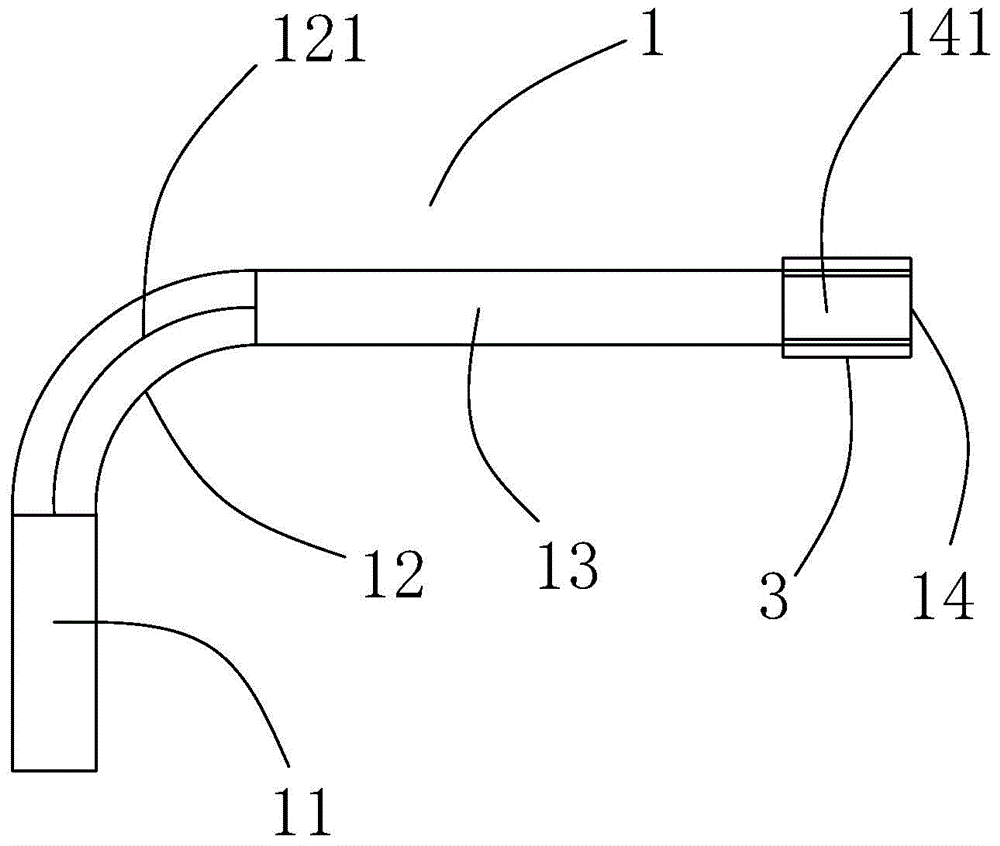 C-shaped direct-flow burner for pulverized coal-fired boiler