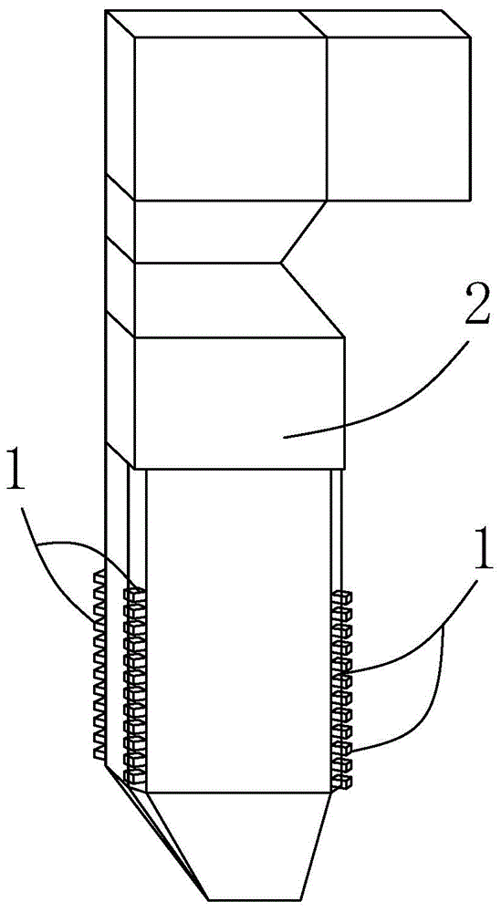 C-shaped direct-flow burner for pulverized coal-fired boiler