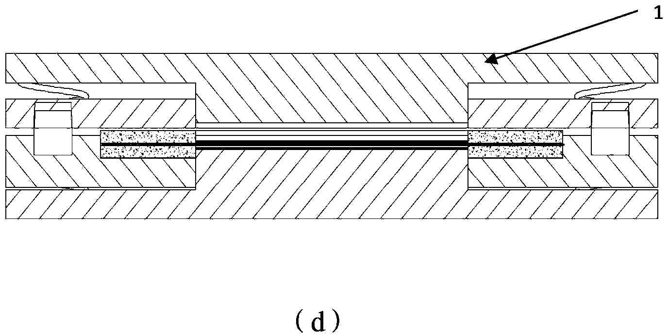 Membrane electrode pressing mould and its operation method