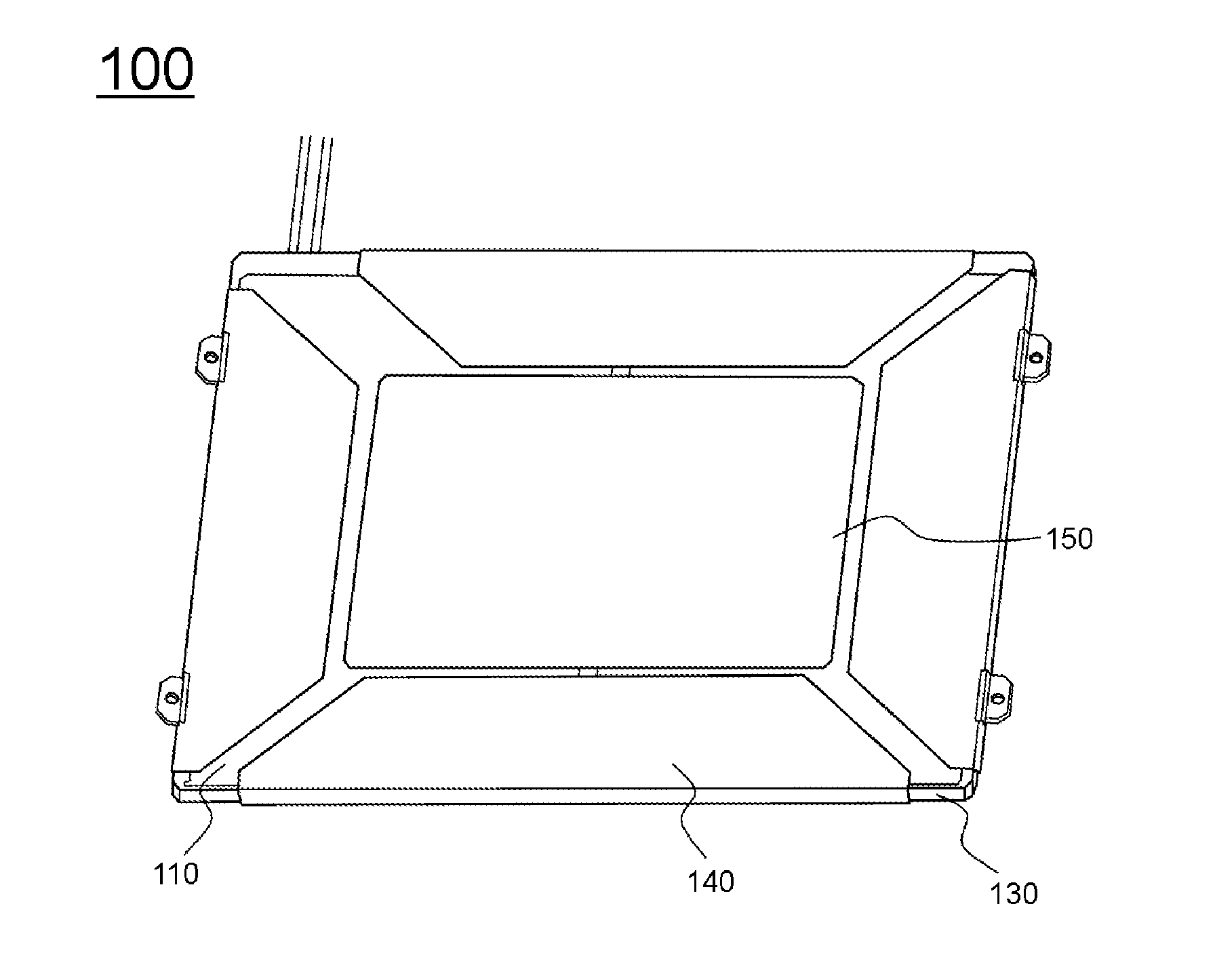 Secondary battery pack having battery cells mounted in cartridge frame