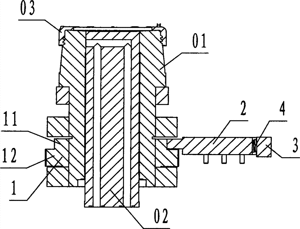 Ratchet wheel type thread initial point resetting device