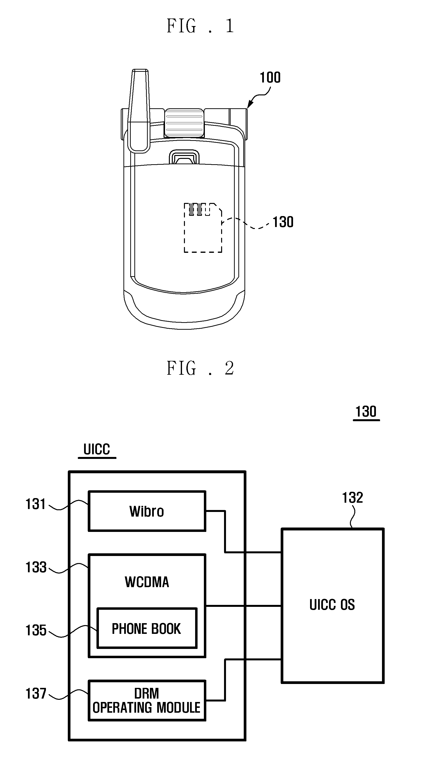 Operating device and method for universal IC card