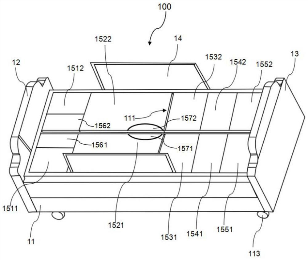 Electric control multifunctional nursing bed