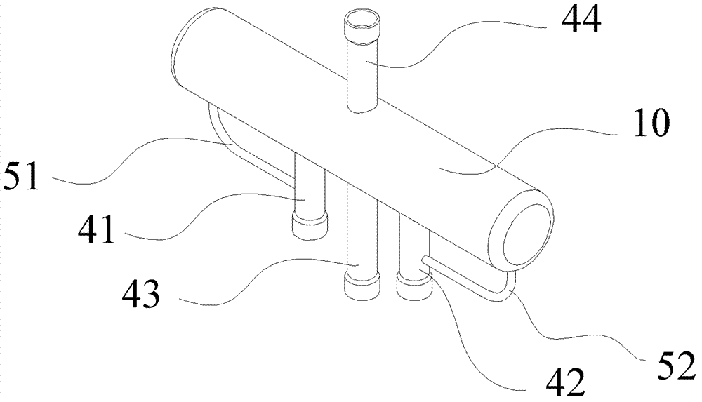 Four-way reversing valve and air conditioner