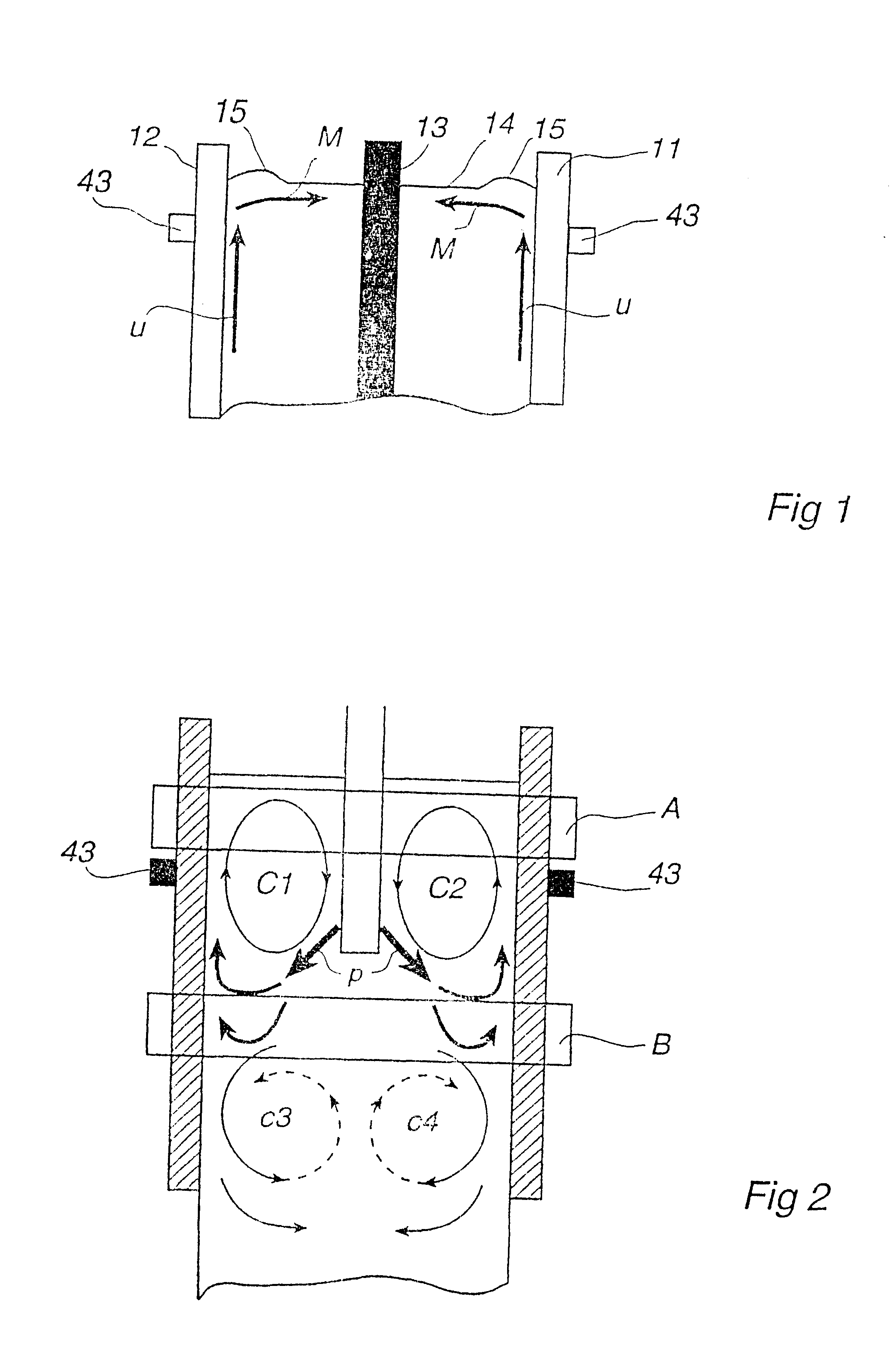 Method and device for control of metal flow during continuous casting using electromagnetic fields