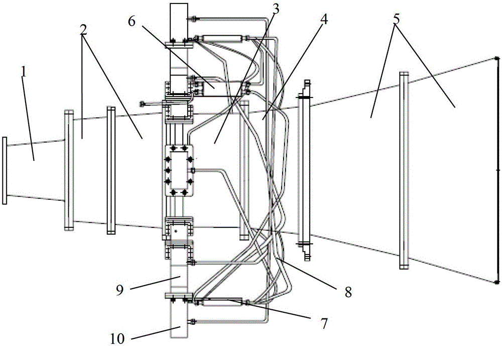 Double-slot deep three-band differential-mode tracking feed and its design method