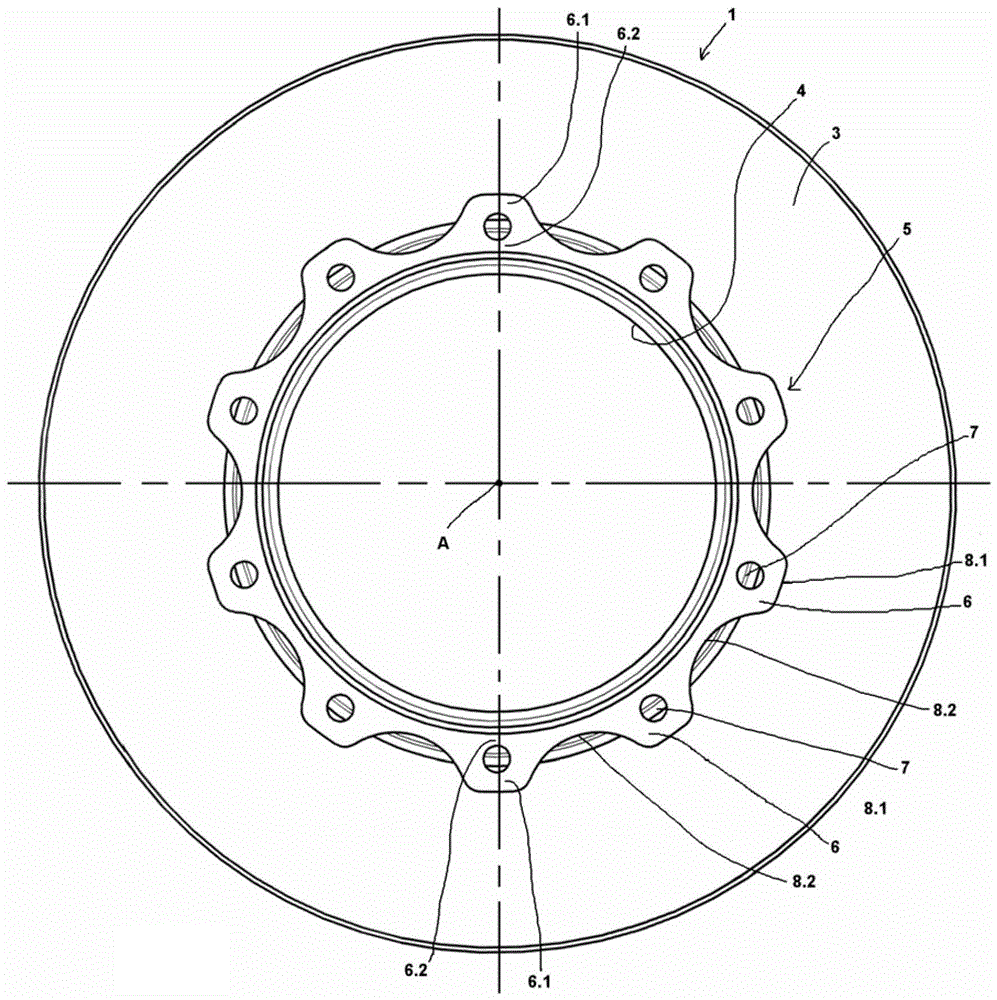 Brake discs for land vehicles and land vehicles in particular with such brake discs