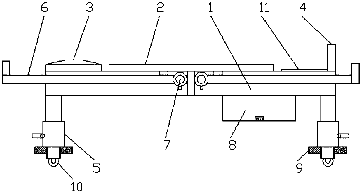 Adjustable neck, shoulder, waist and leg traction and stretching device for orthopedic department