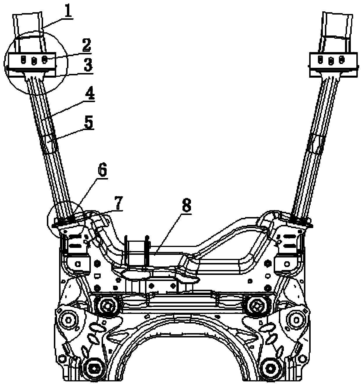 Novel chassis anti-collision structure