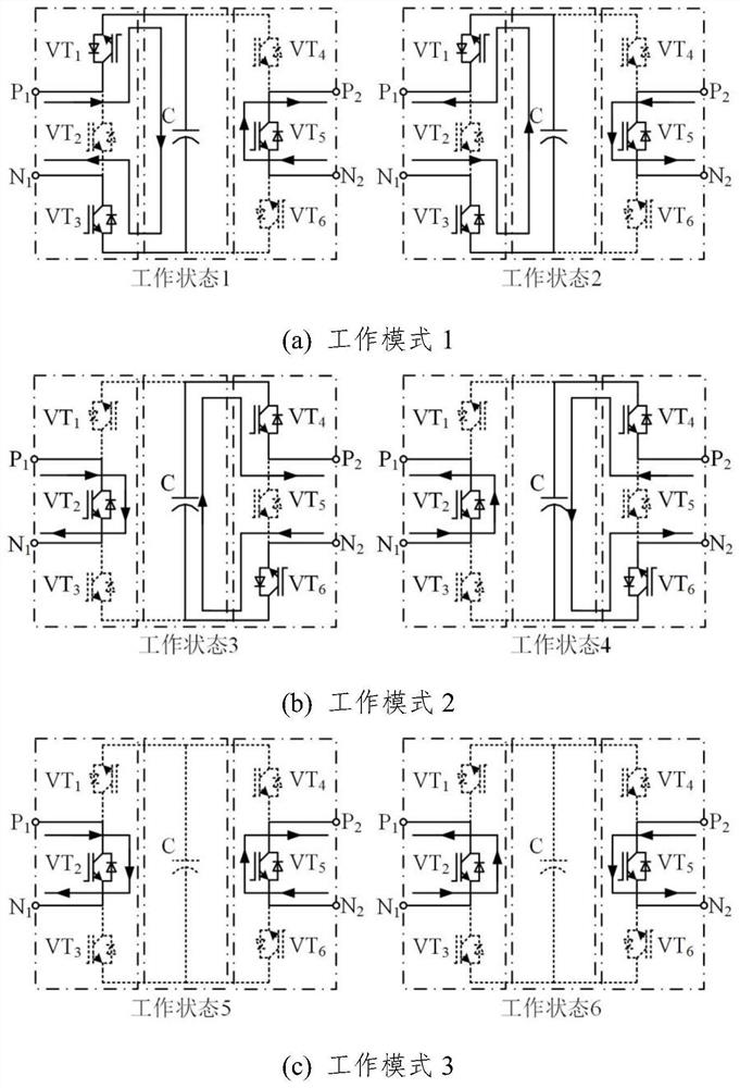Half-bridge modular multi-level single-phase inverter and modulation method
