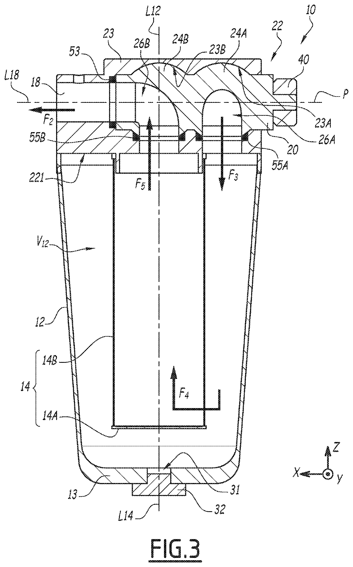 Filter for liquid or viscous product and spraying installation including such a filter