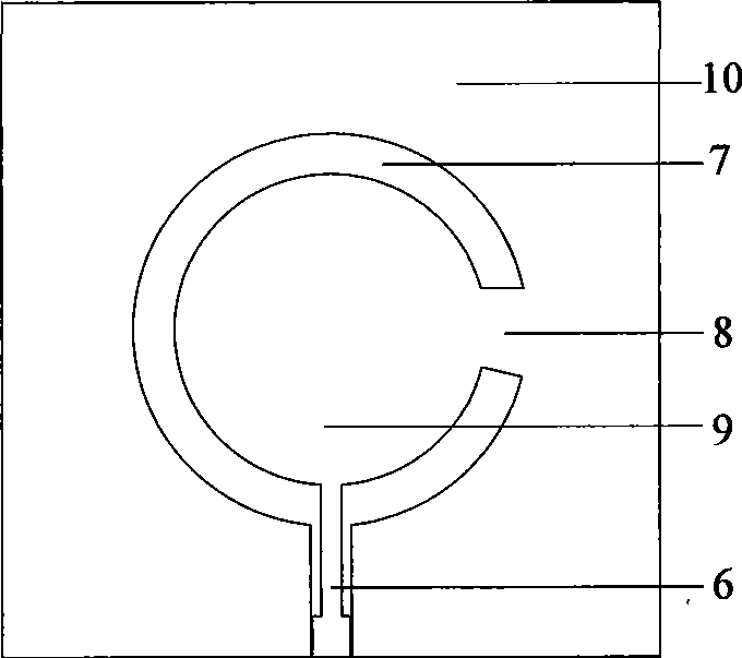 Multi-layer three-dimension suspending unidirectional broadband circle polarized millimeter wave plane gap antenna