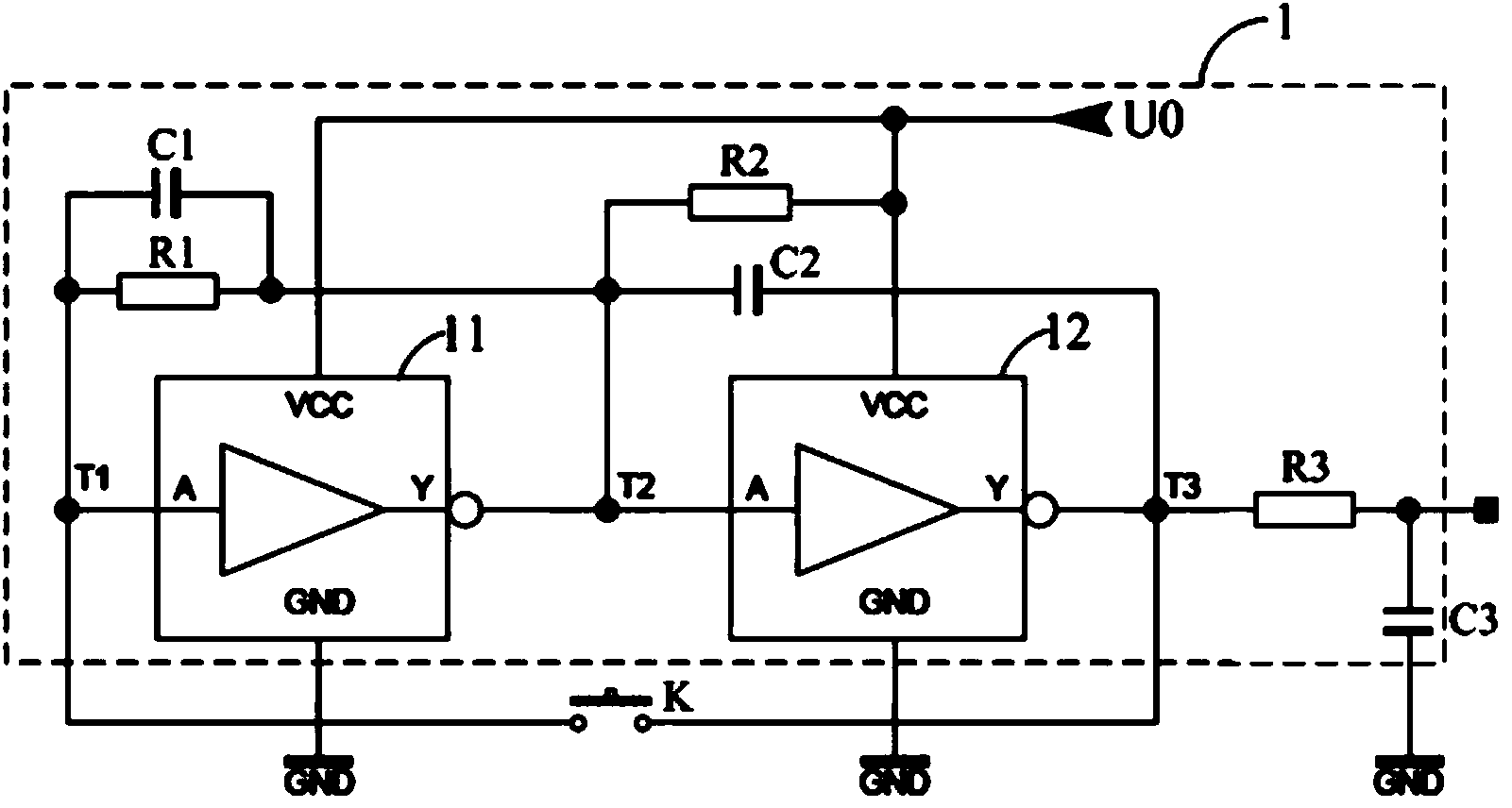 Capacitive type light touch switch, switching circuit and key system