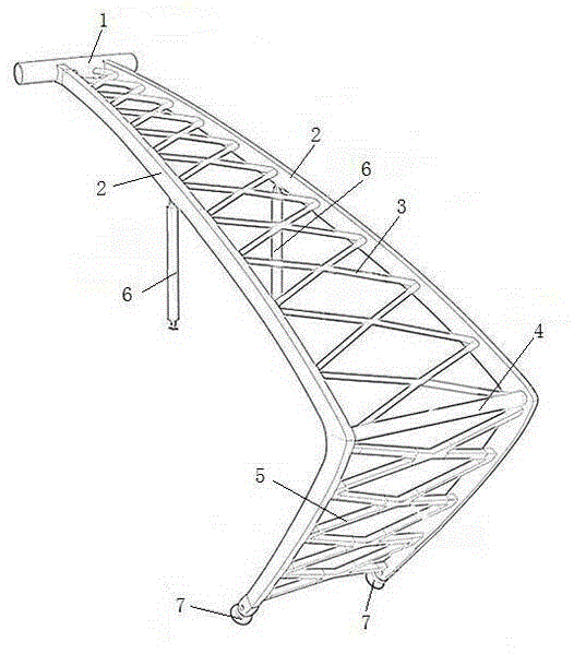 Single-layer latticed shell steel structure roof system based on concrete building and assembling method of single-layer latticed shell steel structure roof system based on concrete building