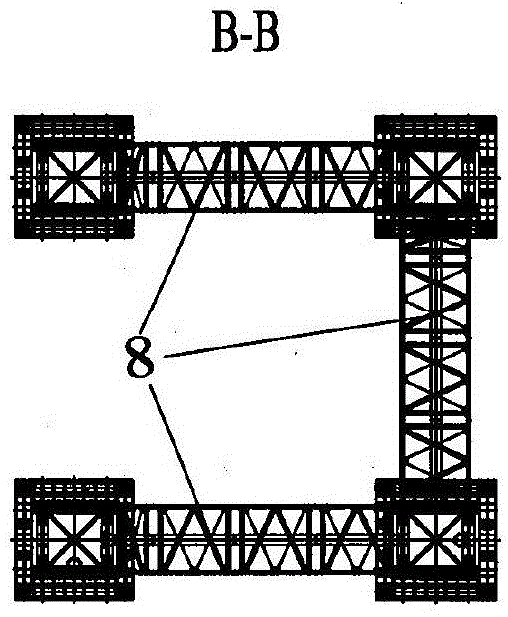 Hydraulic compound crane and its installation method