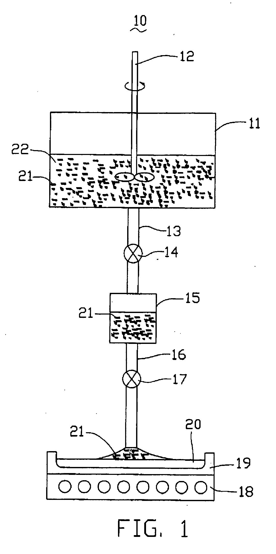 Method and apparatus for dispersing small particles in a matrix